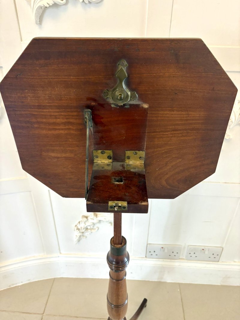 Antique Regency Mahogany Adjustable Reading or Music Table